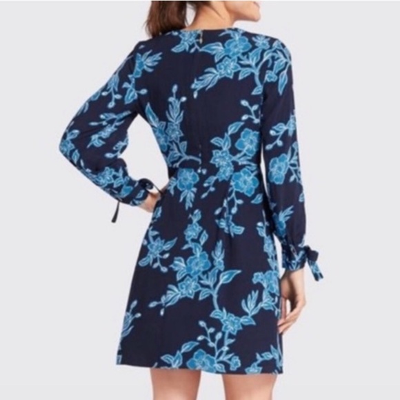 DRAPER JAMES Geranium Print Tie Sleeve Dress - Picture 5 of 15